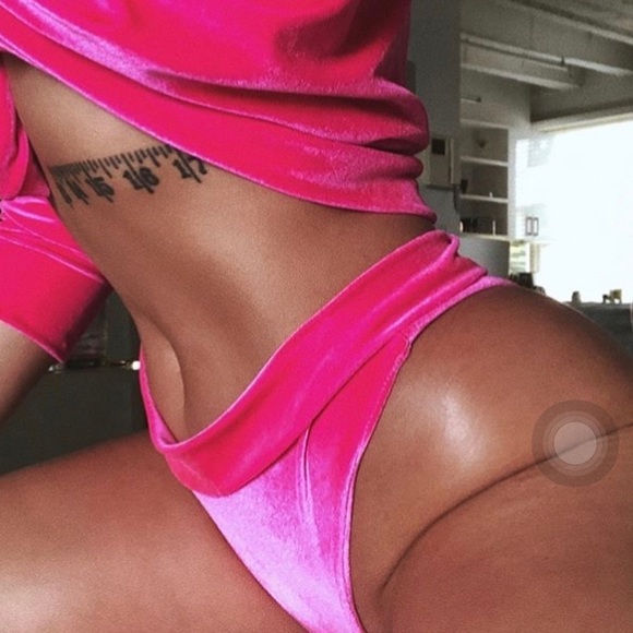 Laina Rauma SET Barbiecore Velour loungesuit velour club bed leisure lainarauma - Picture 3 of 16